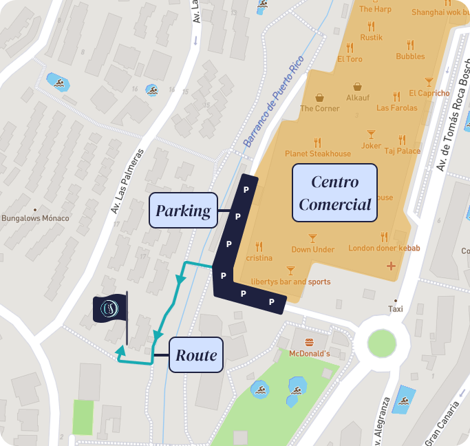 A map describing the direction to get to the clinic
